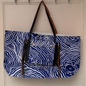 See by Chloe royal blue tote bag